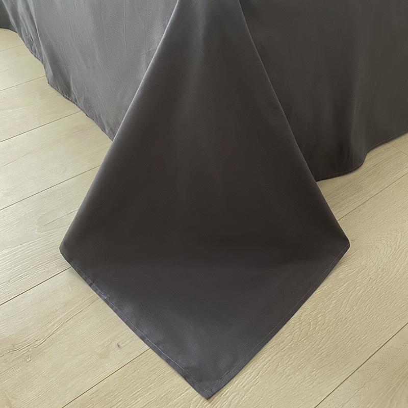 Простой хлопковый комплект из четырех предметов в скандинавском стиле, пододеяльник в весеннюю полоску, Наньтун, 40 ниток, полностью хлопковая простыня, пододеяльник, комплект из трех предметов