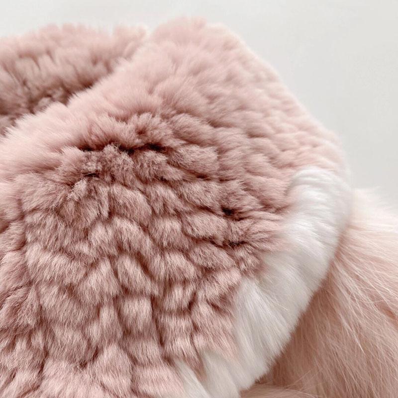 Розовое меховое пальто большого размера, женское короткое зимнее утолщенное теплое меховое пальто с лисьим мехом
