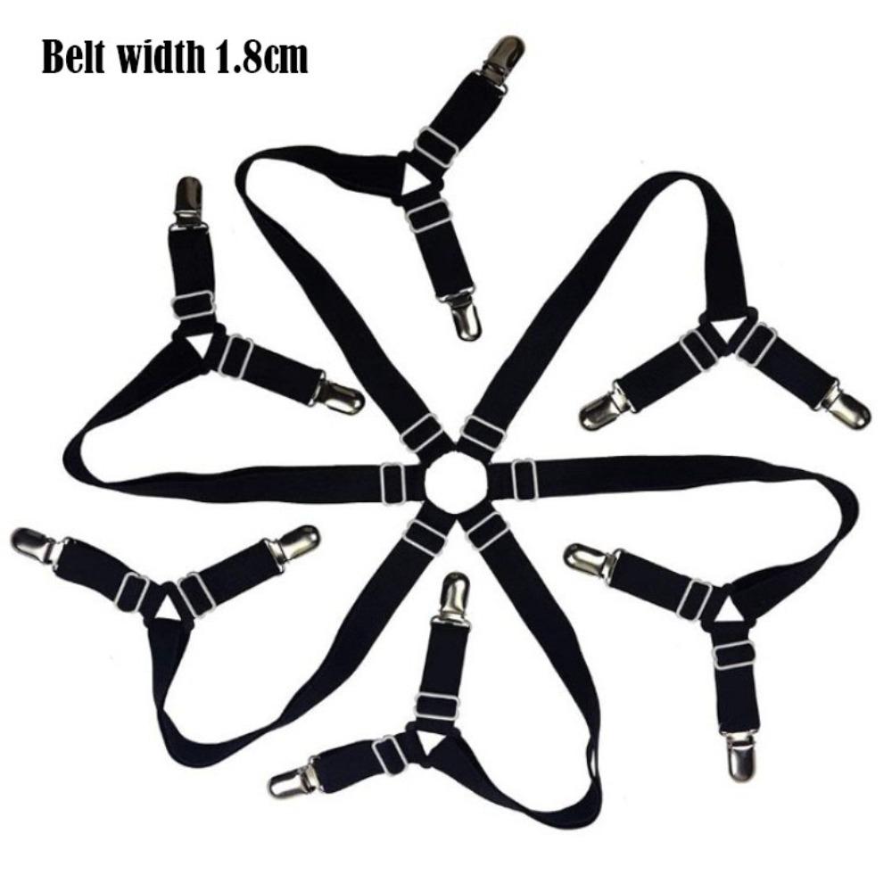 Non-Slip Bed Sheet Holder Adjustable Fixing Strap Grippers Durable Clothes Pegs  Blankets