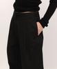 MUSINSA STANDARD WOMAN Женские глубокие складки Экстра Широкие Хлопковые Брюки Чинос [Черный]