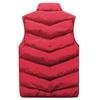 Men  Winter Fashion Stand Collar Color Waistcoat Vest Jacket Top Coat