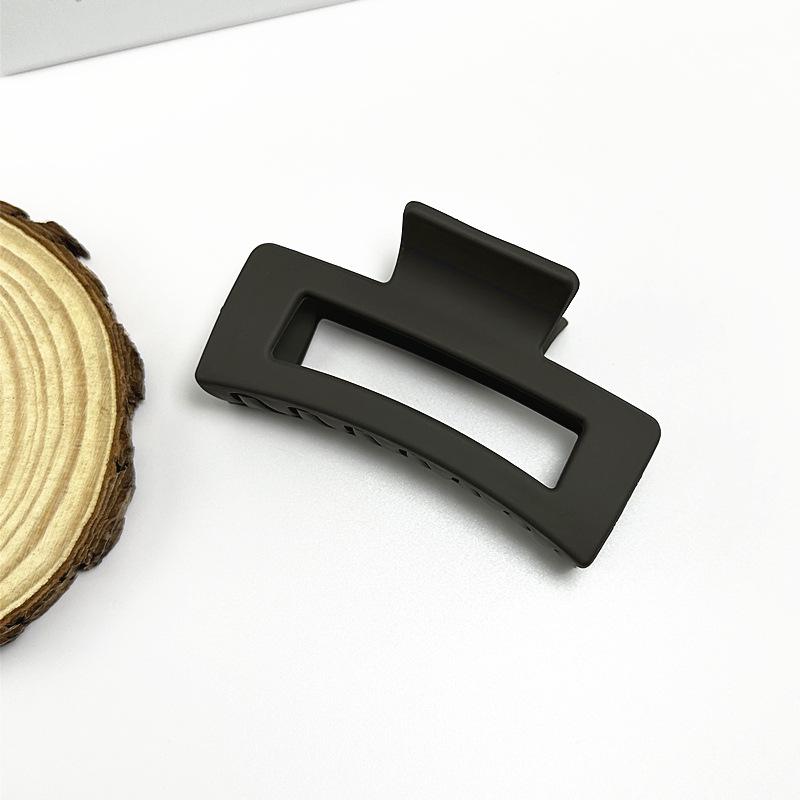 Корейская заколка для волос женская «Акула» высокого класса с матовым покрытием - Однотонная, Большого размера