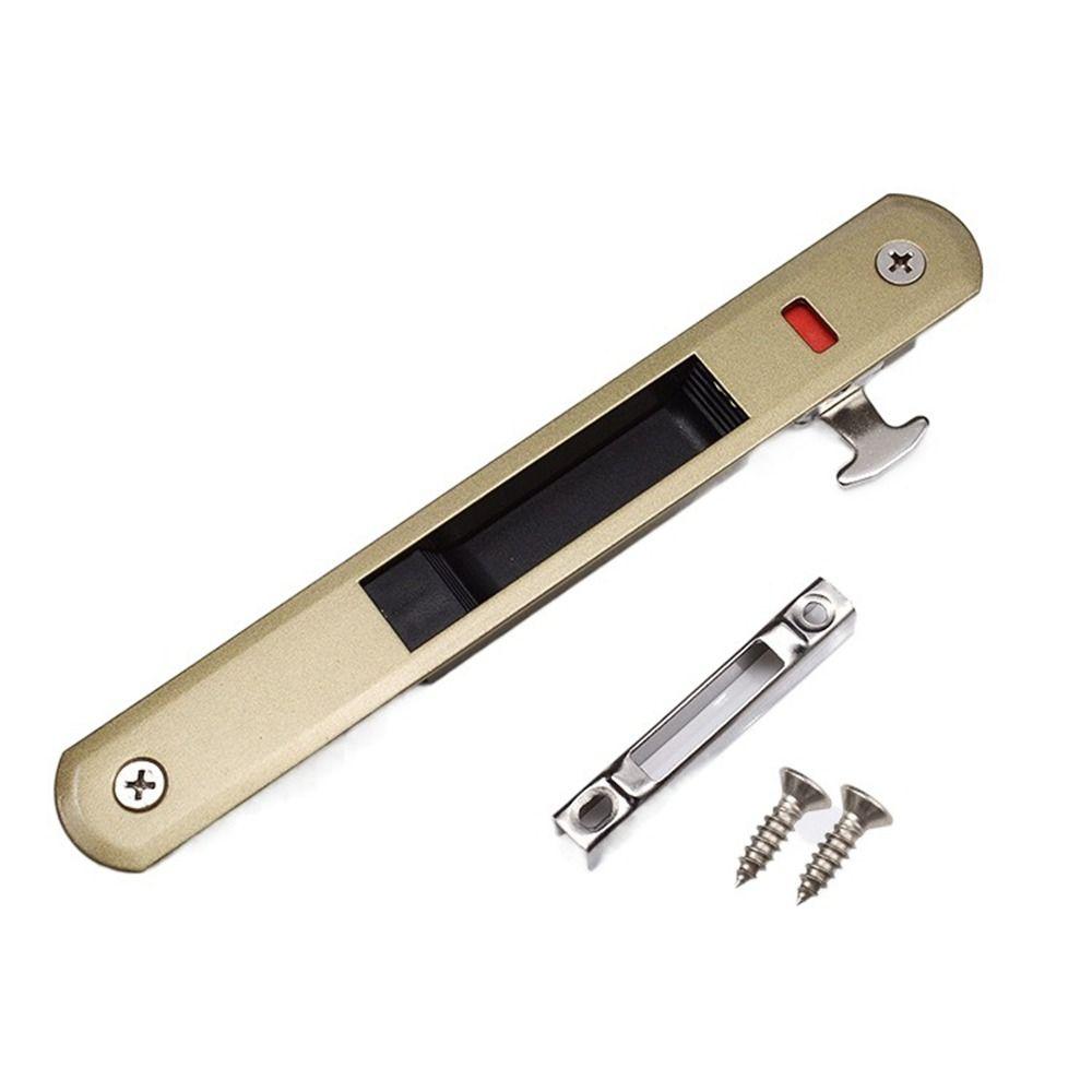 Прочный крючок для замка раздвижной двери Прочный невидимый защелка для окна типа 90 Встроенный замок Дверная ручка из цинкового сплава Замок для раздвижной двери