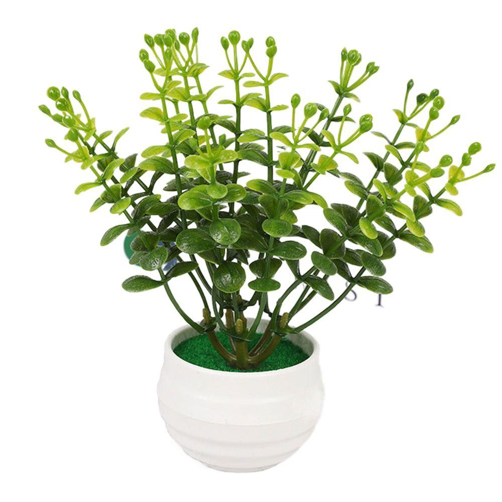 Зеленые реалистичные растения в горшках Алоэ Трава Искусственная трава Подарочные горшки Искусственные растения Бонсай