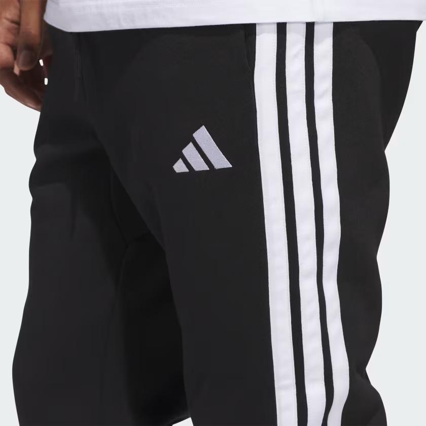 adidas Essentials Логотип Полоса Удобные Повседневные Трикотажные Спортивные Штаны Мужские Штаны Черный Белый JD1861