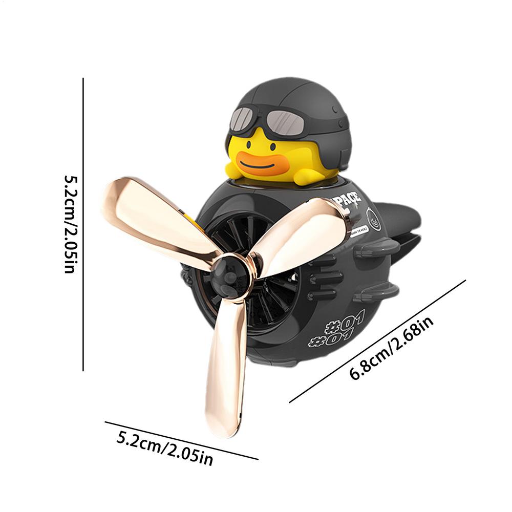 Вращающийся пропеллер Автомобильные освежители воздуха Клипса Дефлектор обдува Ароматические клипсы с ароматом желтого утенка Автомобильный аромадиффузор Аксессуары для интерьера
