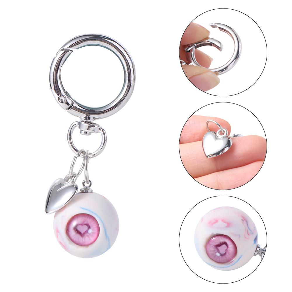 Eyeball Charms Gothic Eye Keychain Resin Material Eye Keychain Halloween Eyes Keychain  Cool Decor