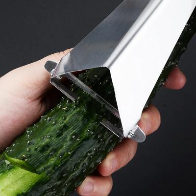 Креативные многоцелевые инструменты из нержавеющей стали для нарезки фруктов, кухонный гаджет, треугольный нож для резки яблок и очистки фруктов