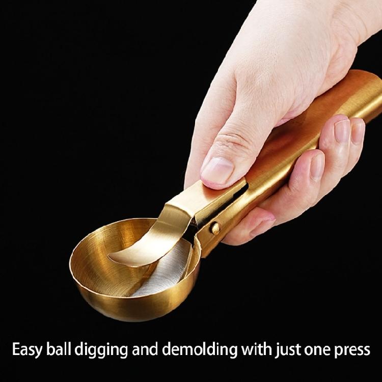 Профессиональные ложки из нержавеющей стали с нескользящей ручкой и системой срабатывания для выпуска содержимого. Идеально подходят для кафе-мороженого.