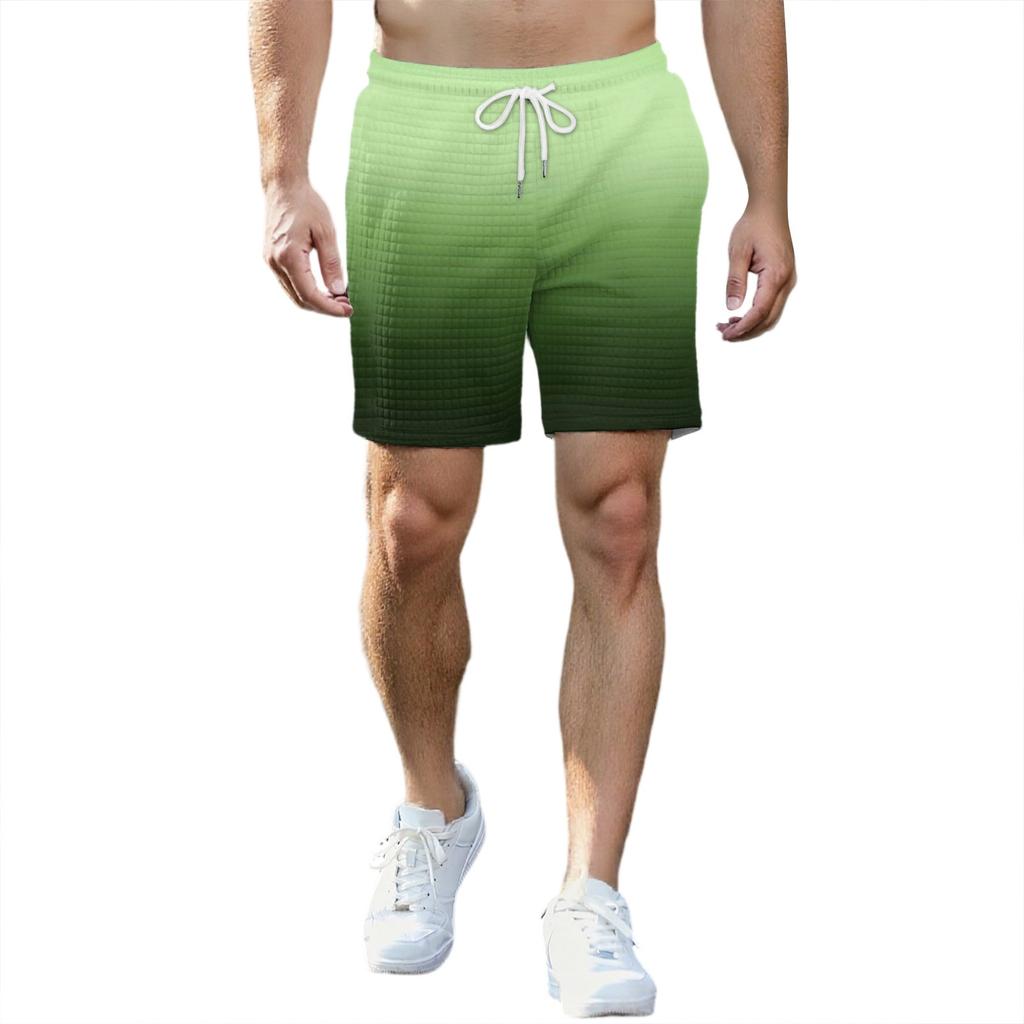 Мужские модные спортивные шорты с принтом, эластичный пояс, карманы, спортивные шорты