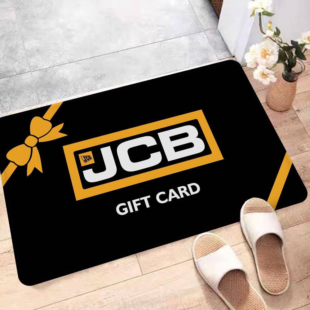 Коврик для пола с логотипом экскаватора JCB, нескользящий коврик для прачечной, декор для прачечной, балкон, детская комната, гостиная, домашние ковры