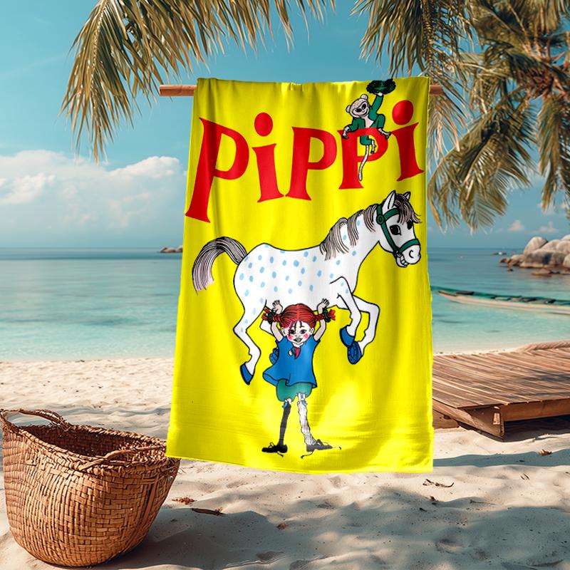 Ultra-Soft Beach Towel with Pip and Posy Theme,Ideal for Pool - Camping, Diving - Perfect Travel Essential, Vibrant Beach Towel.
