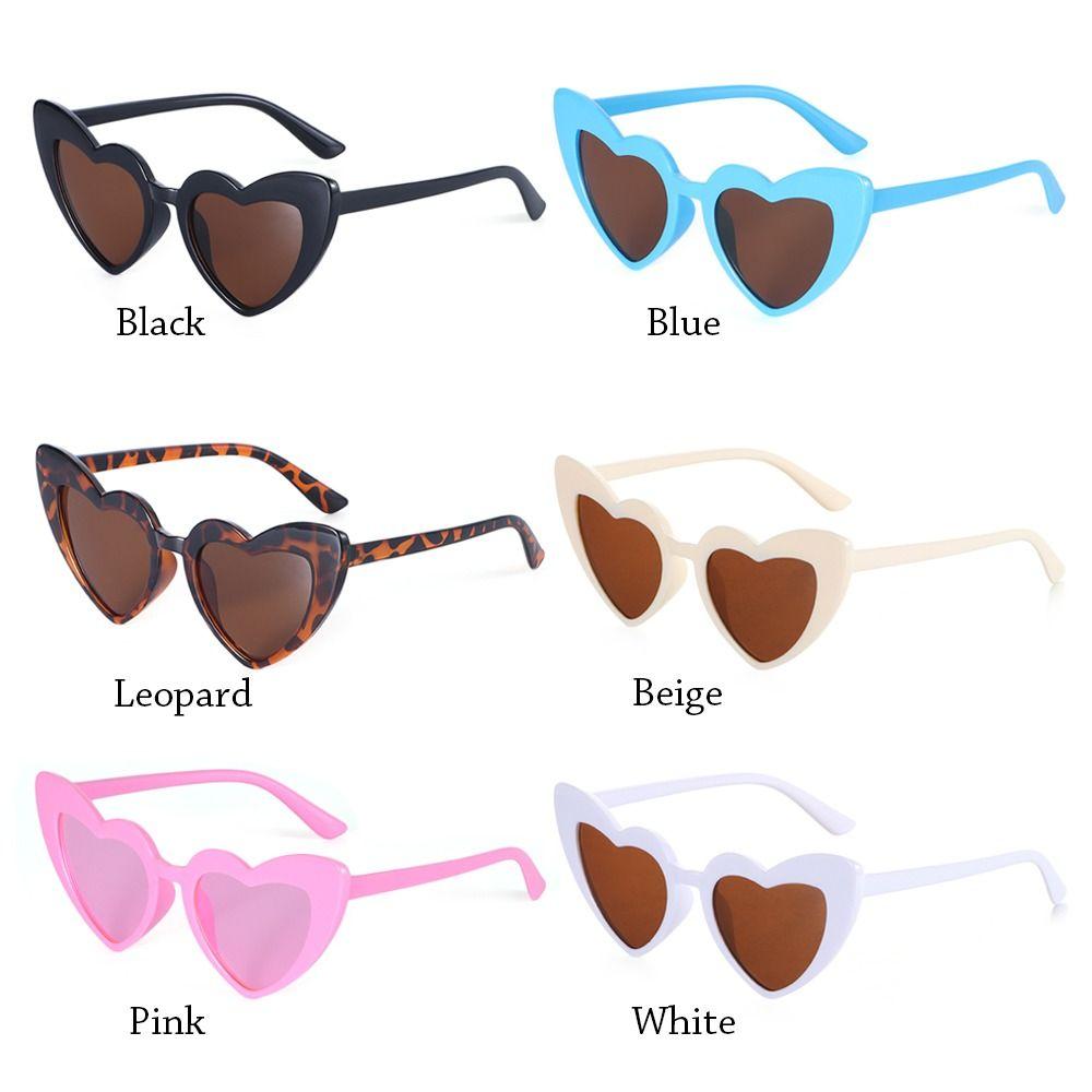 Детские солнцезащитные очки для мальчиков и девочек, детские солнцезащитные очки в форме сердца, солнцезащитные очки для уличной съемки