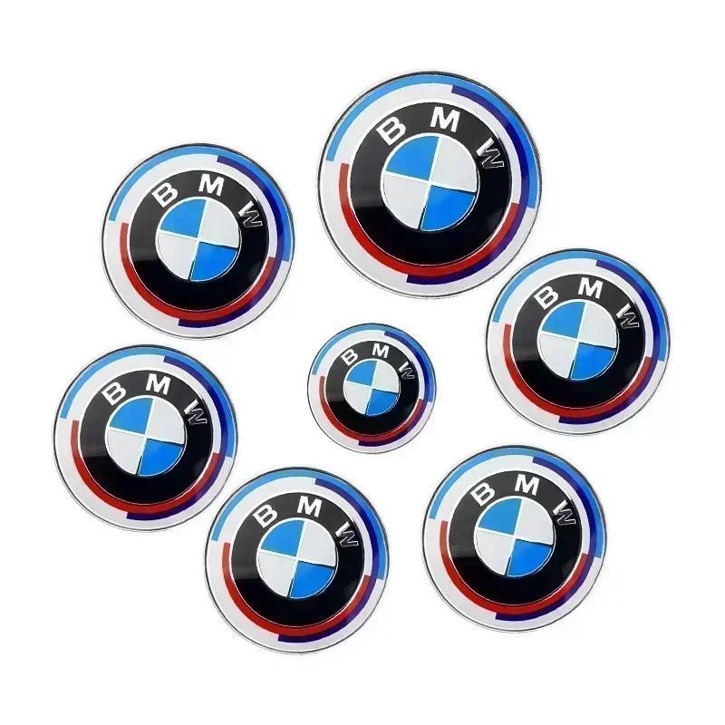 For BMW 5SF1117pcs 45mm 68mm 74mm 82mm Car Logo Front Hood Emblem rear boot badge for BMW E63 E64 E68 F03 F04 F15 E71 E72 E70 E83 E84 E92 E93