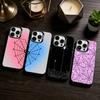 Чехол для телефона с узором паутины Для iPhone 17,16,15,14,13,12,11 Plus,Pro Max,XS,Цветной серебристый чехол для телефона