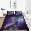 Постельное белье со звездным принтом, односпальная двуспальная кровать, полноразмерная 3D наволочка из микрофибры с принтом Вселенной и пододеяльник 2/3, удобное украшение для дома