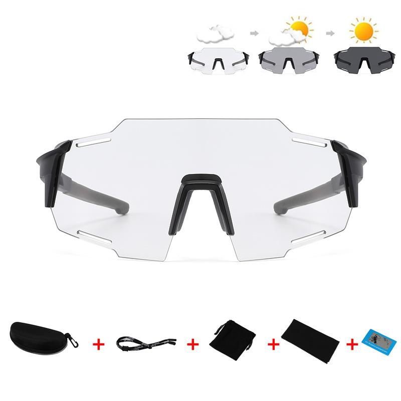 New outdoor sports cycling glasses hiking mountaineering sunglasses fishing shooting fish color-changing glasses men's and women's sunglasses