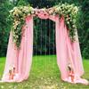 Wedding Arch Drape Chiffon Fabric Draping Curtain for Wedding Stage Backdrop Ceremony Reception Hanging Decoration