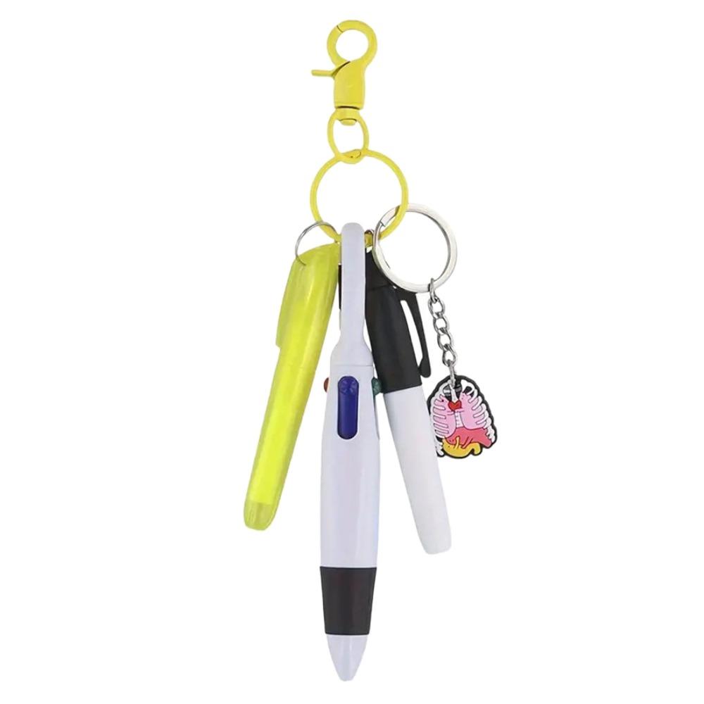 ABS Ballpoint Pen With Keychain Detachable Marker Pendant Funny Nurse Pen Keychain Nurse Pen Gift