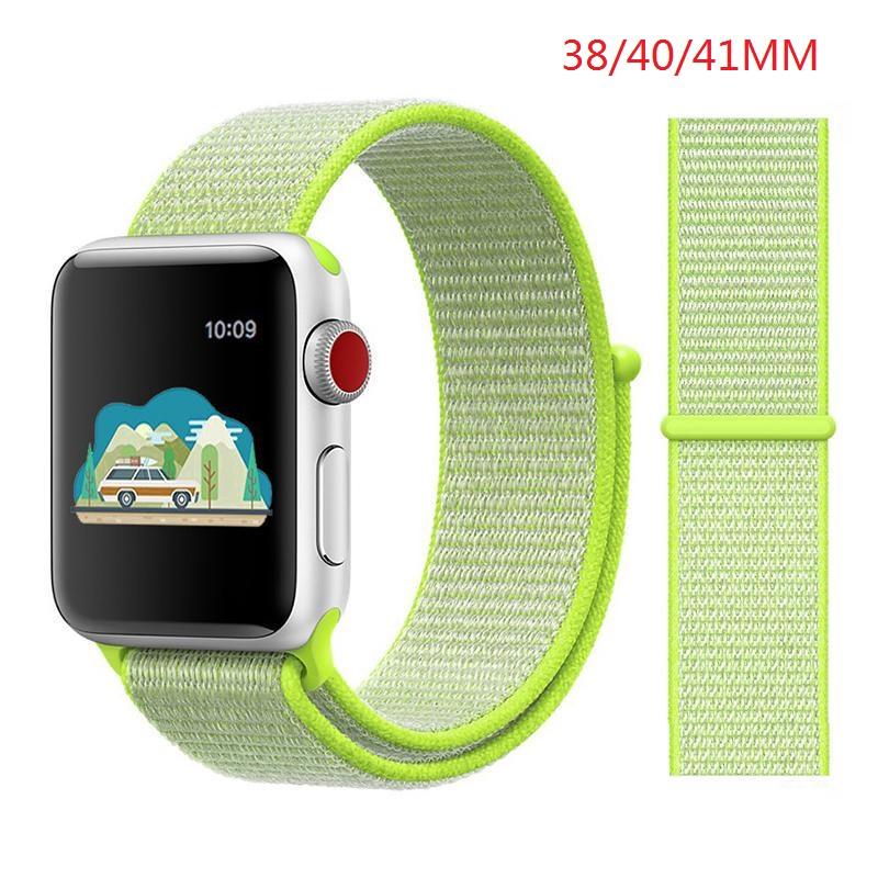 Nylon Band For Apple Watch Series Watch 9 8 / Ultra 2 7 6 SE 5/4/2/1 38 42MM Replacement Strap Loop for Iwatch Series 3 40/41/44 /45MM/49MM