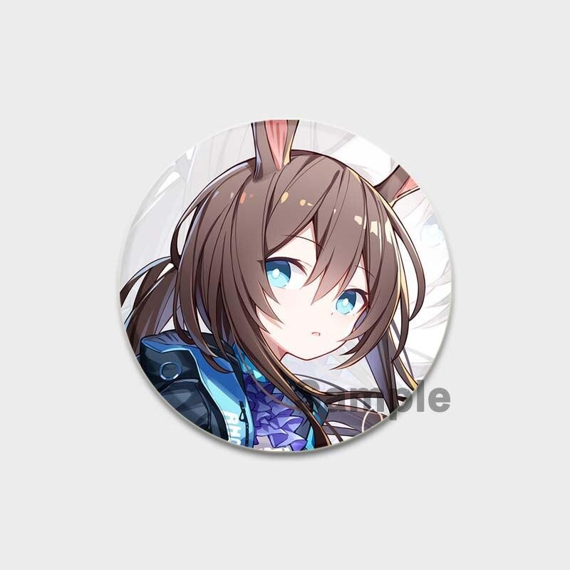 58 мм модные ювелирные аксессуары поп-игра Arknights эмалированные булавки эстетическая милая брошь ручной работы булавка мультяшный значок для рюкзака одежды