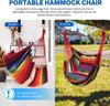Садовый гамак, мягкое хлопковое кресло-качели, удобное кресло-качели на дереве, прочное складное сиденье для кемпинга
