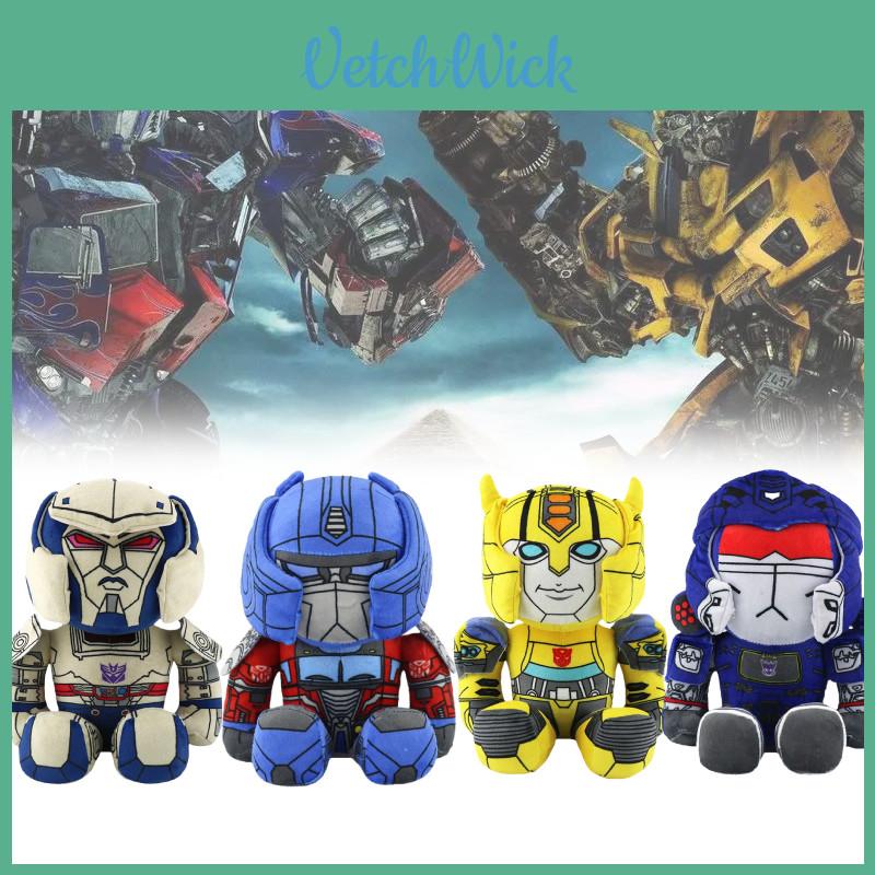 Cuddly Transformers Bumblebee Plush Toy Super Soft Stuffed Robot Gift For Children