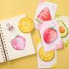 Single-Pack Japanese Cartoon-Style Realistic Fruit Series Sticky Notes, Planning Notepaper