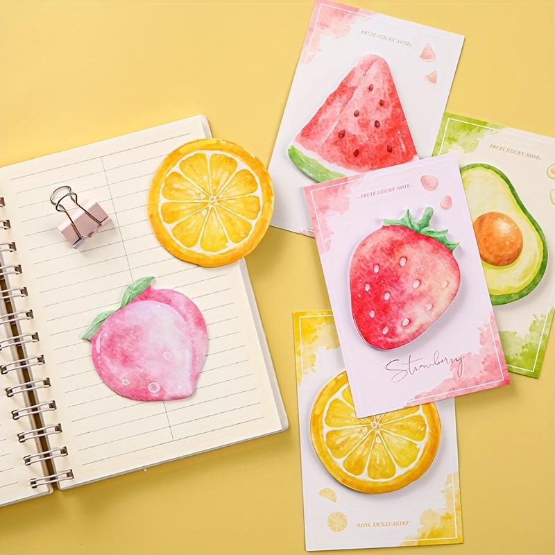 Single-Pack Japanese Cartoon-Style Realistic Fruit Series Sticky Notes, Planning Notepaper