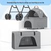 Bello Foldable Pet Stroller: One-Button Folding Cat and Small Dog Double-Layer Travel Stroller for Bichon.