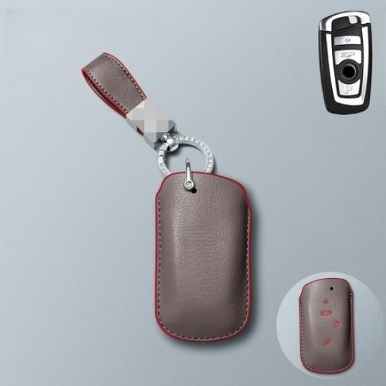 Genuine Leather Car Key Fob Case Cover For BMW X3 X4 X5 1 2 3 7 4 5 6 F10 F15 M5