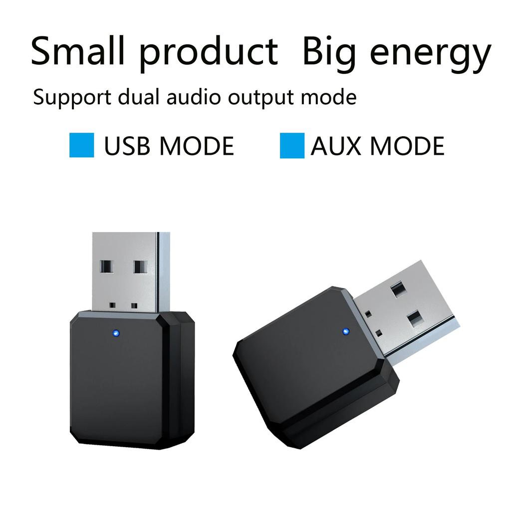 Bluetooth 5.1 Аудиоприемник 3,5 мм Aux Питание от USB Адаптер Аудиоприемника Беспроводной Адаптер для Автомобиля Громкой Связи для ПК Автомобильного Динамика