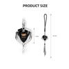 AABHR1 3D Metal Logo Badge Car Rear View Mirror Pendant Ornament For Cadillac Escalade CTS ATS SRX XT4 XT5 XT6 STS XTS SLR CT4 CT5 CT6