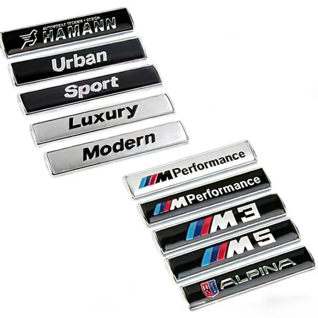 kfwhl7 Suitable for BMW 3/5Series refitted Luxury Sport Performance alpina mini car body fender side-marked metal badge car accessories