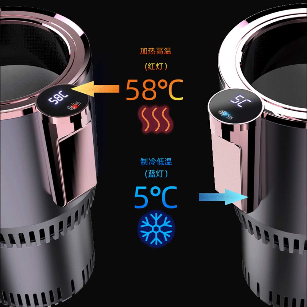 AKI Drink Holder, Cold Retention, Touch Panel with LCD Display, Cup Holder, Car Drink