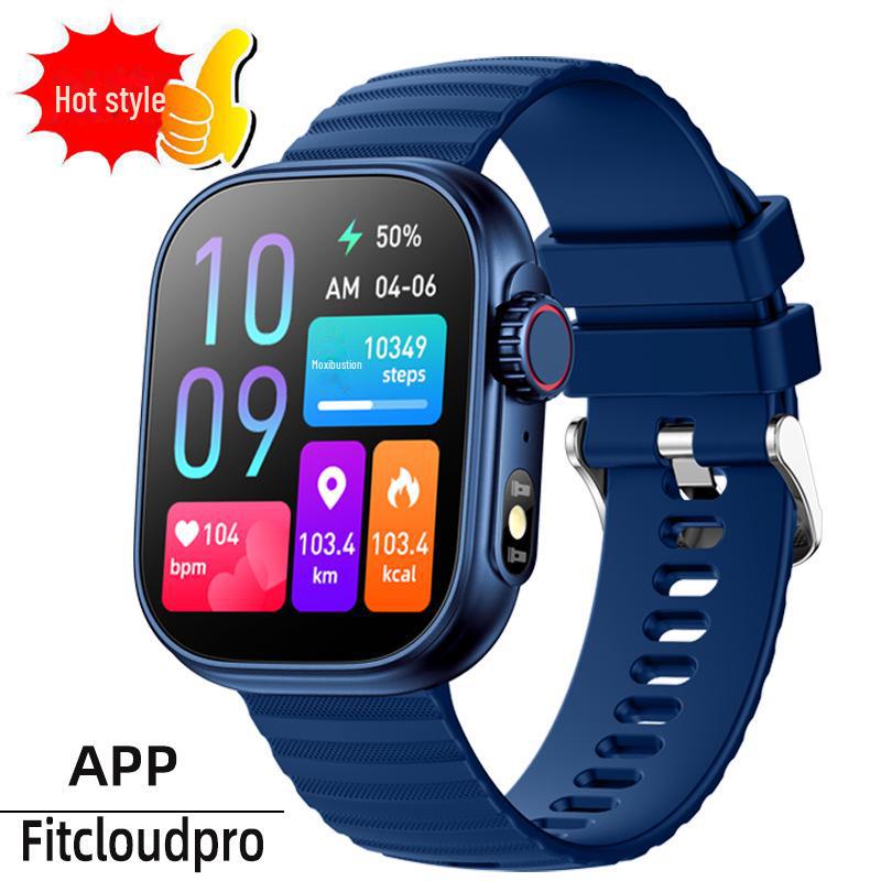 Temu Смарт-часы ZW60: Пульсометр, монитор здоровья, Bluetooth-вызов, круглый экран, женский фитнес-браслет