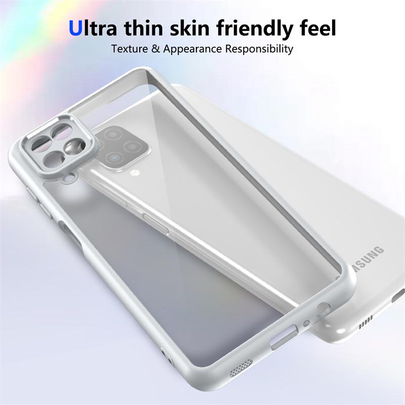 Противоударная прозрачная задняя крышка из ПК для Samsung Galaxy A12 A22s A32 A52s M32 A13 A23 A33 A53 M13 M23 M33 M53 Чехол Силиконовая защита