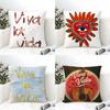 Для Жизни Viva La Vida 3 Наволочка Льняные Чехлы Для Подушек Для Декоративного Дивана Домашние Подушки Чехол Автомобильное Сиденье Чехлы Для Подушек