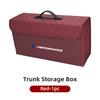 2025 Hot Car Trunk Storage Bag Leather Camping Box Collapsible Auto Emblem Organizer Accessories For BMW M Performance M5 E36 E6