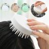 Hair Washing Tool, White Hair Brush, Head Massage Comb, Hair Catcher, Silicone Hair Brush, Bath Tool