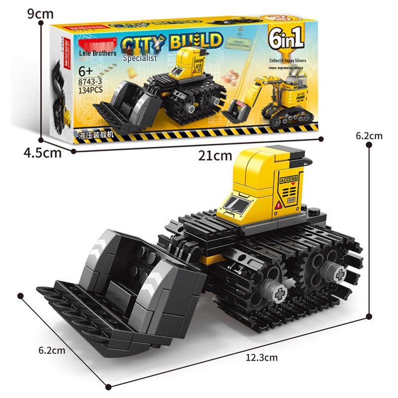 Совместимая Инженерная Модель Пожарного Робота-Машины - Образовательная Сборная Игрушка с Конструктором