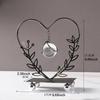 Iron Leaf Statue Ball Ornament Figurine Cabinet Gift,Home Office Sculpture Desk Figure for Festival