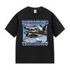 Bombardiro Crocodilo Funny Brain Rot Meme T Shirts Men Vintage Oversized Print T-Shirt Unisex Summer High Quality Cotton T Shirt
