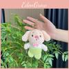 Cute Fun And Plush Pig Keyring With Short Plush Texture Available In Light Green Blue And Pink Colors