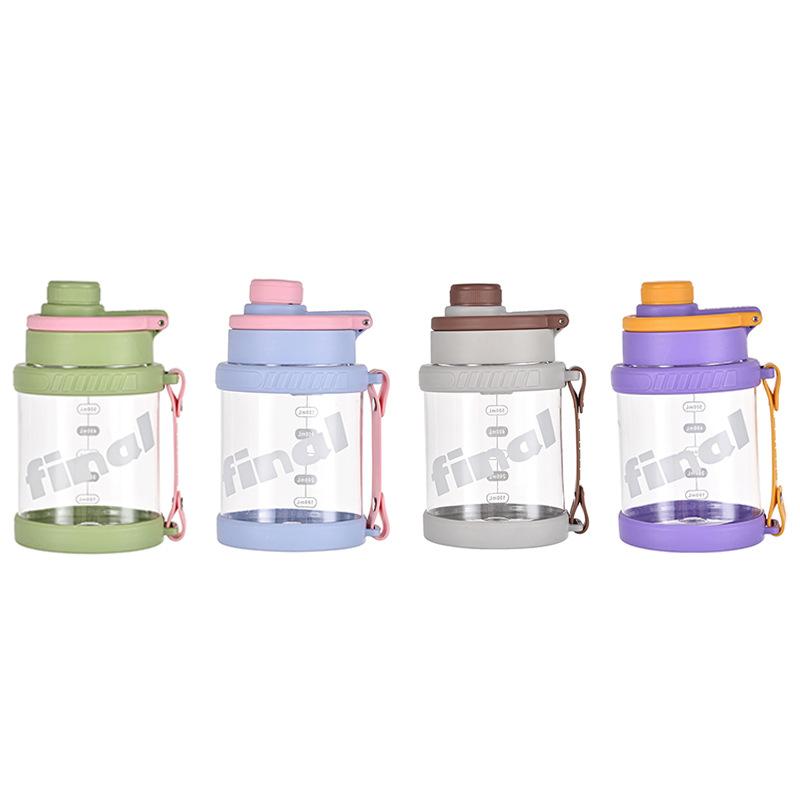 Good-looking Plastic Fruit Tea Cup Portable Tumbler Office with Handle Cup with Straw Men and Women Scented Tea Brewing Tea Cup