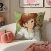 NNausicaa Cushion Cover Pillowcase Short Plush Invisible zipper Room Sofa Cushion Cover