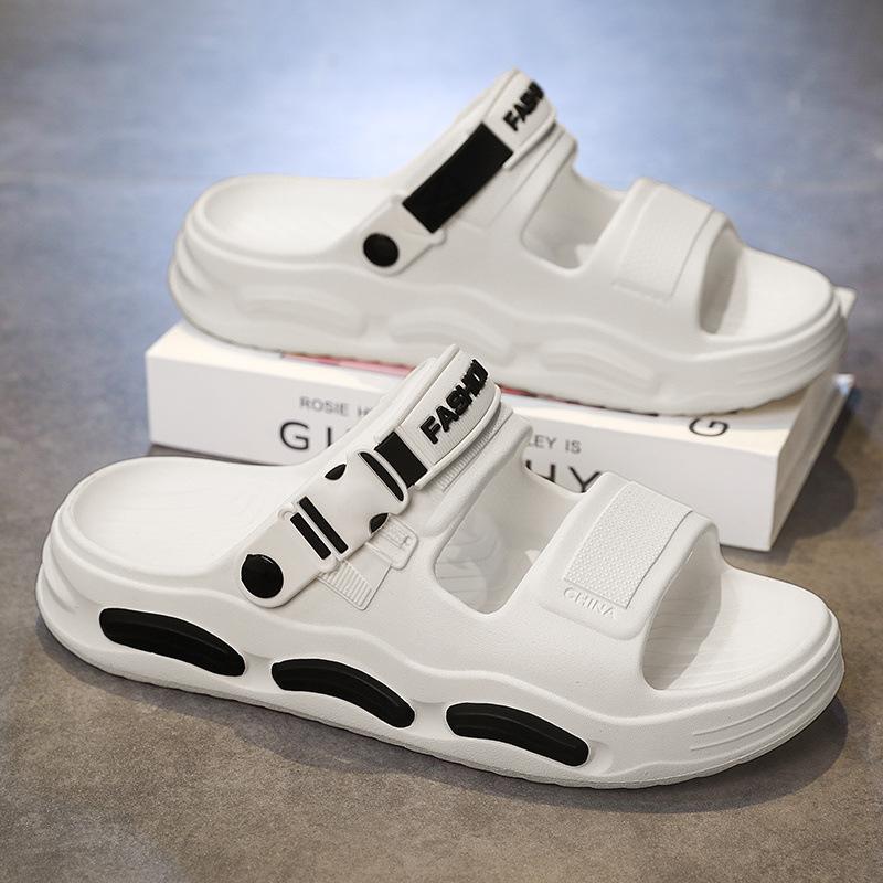 Fashion 2025 Men's Sandals Summer Outerwear New Anti Slip and Wear Resistant Dual Purpose Driving Casual Lightweight Beach Slippers