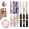Marble Pattern High-end Printing 5ML Perfume Sub-bottling Sample Portable Travel Bottom Direct Charging