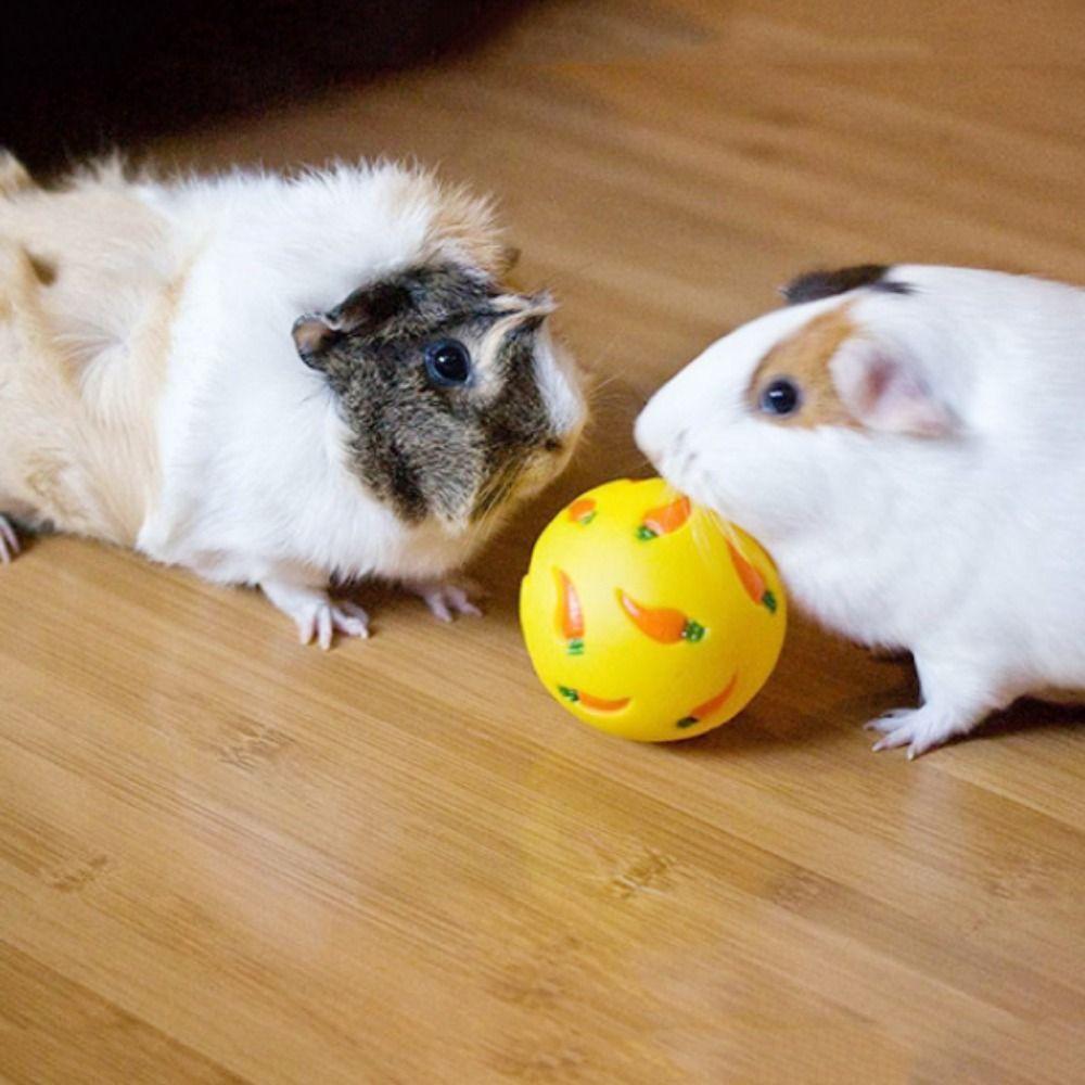 PVC Rabbit Tumbler Ball Interactive Cat Slow Feeder Practical Guinea Pig Leak Feeder  Bunny
