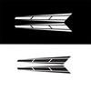 2 шт. Автомобильная наклейка на передний капот Полосы для гонок Графическая наклейка Аксессуары
